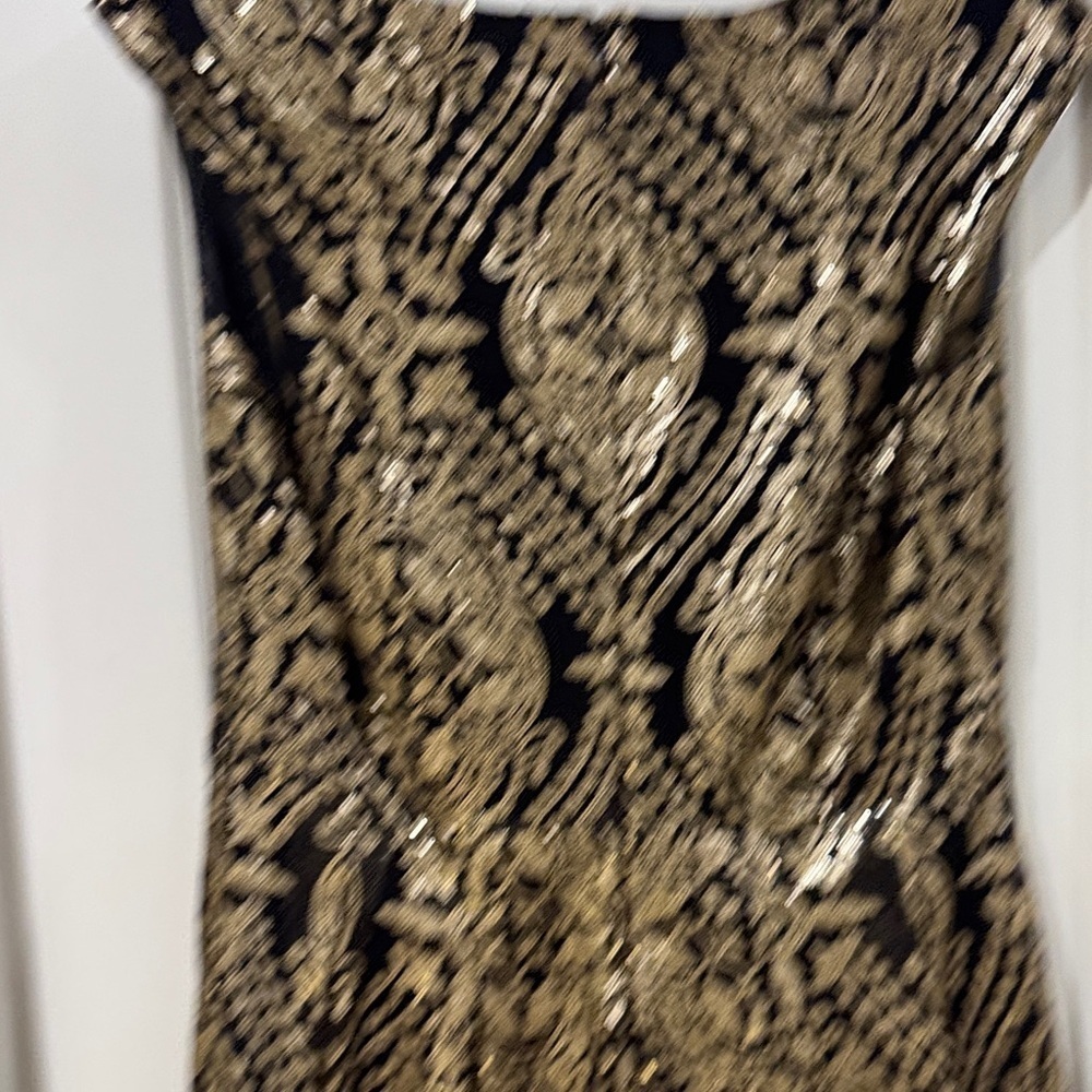 Eva Mendes for New York & Company Black and Gold Sequin Mini Dress - Picture 8 of 8